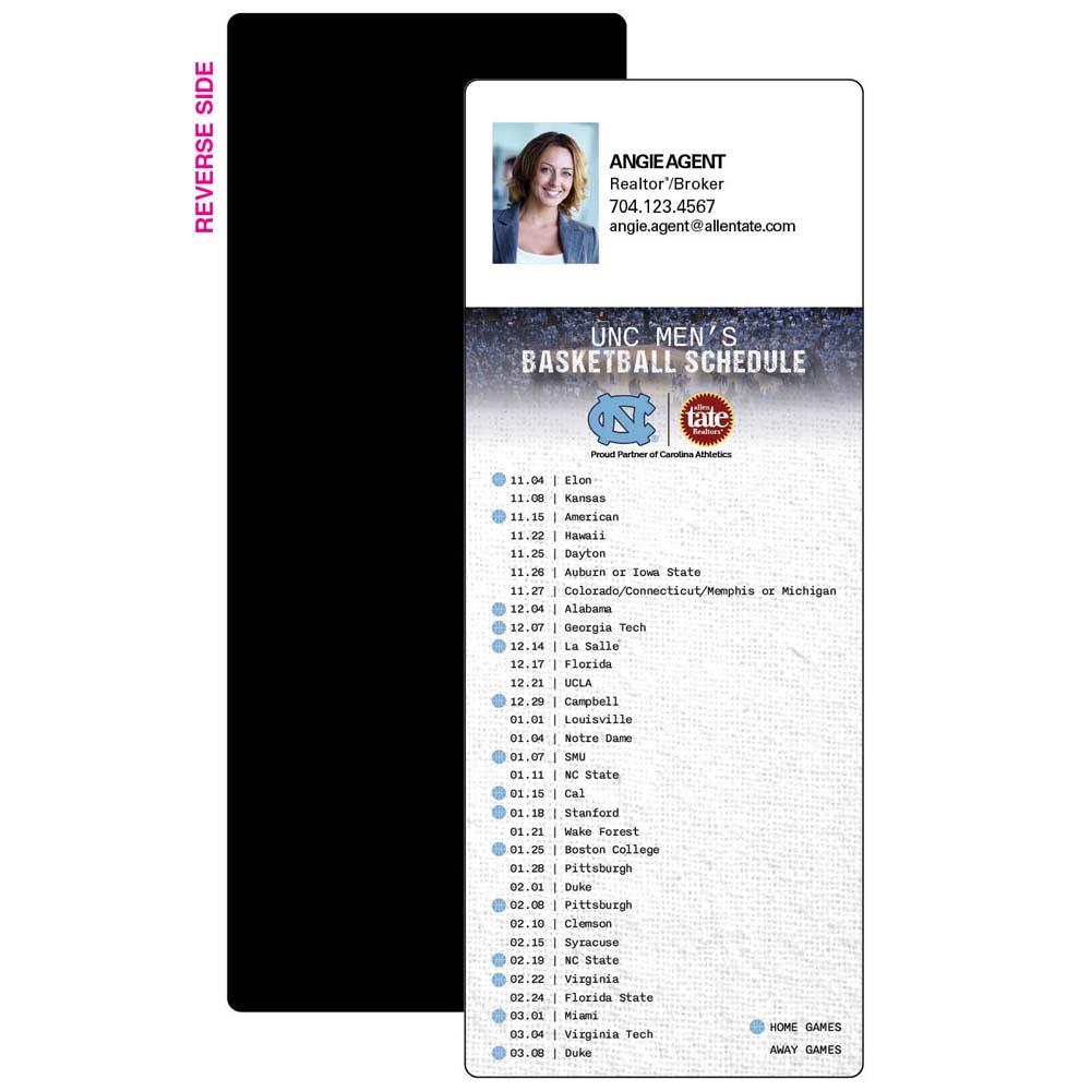 Allen Tate Carolina Tar Heels Basketball Schedule - Full Magnet