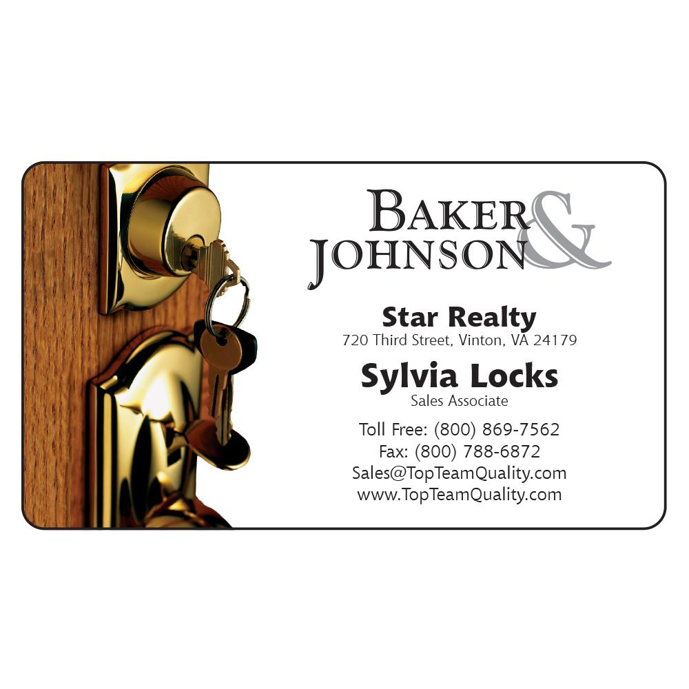 Lock and Key Business Card USA®